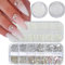GZMAYUEN 4 Flatback Boxes Perlen Nagelkunst Nagelkunst, Halbjüdinkristallnagel Deco Nagelnagel