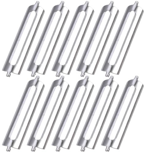 LQIOACU Sparschäler, 10 Stück Ersatzklinge, Edelstahl, Silber