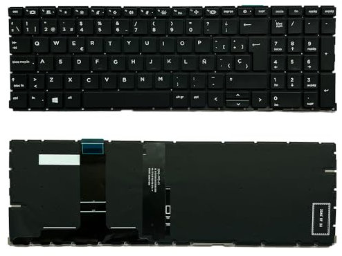 Teclado de portátil para HP ProBook 450 G8 455 G8 455R G8 650 G8 ZBook Power G7 G8 HSN-Q27C HSN-Q31C con retroiluminación Diseño en español