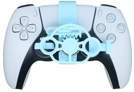 Generico Mini 3D stampa volante per PS5 e PS5 slim gioco controller accessori ausiliari di sostituzione (Blu)