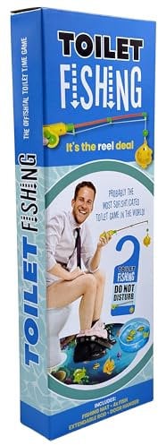 Diabolical DP1268 Toilet Fishing - Funny Fishing Gifts for Men, for Dad Under 15 Pounds, Secret Santa Gifts for Him, Valentine's Gifts for Boyfriends
