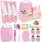 Kids kitchen knife Set for Chopping 24PCS Mini Chef Kids Cooking Knife Set with Toddler Knife,Foldable Storage Box,Crinkle Cutter,Cookie Cutters and more for 4 5 6 Years Boys Girls Birthday Gifts