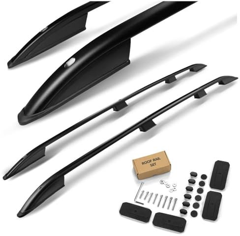 CHROMEMASTER | Dachreling Dachträger Kompatibel mit VW Caddy Maxi LANG 2015-2020; Zur Befestigung der Dachgepäckträger, Dachkörben, Dachboxen oder Dachfahrradträger | Robuste Konstruktion aus Alu