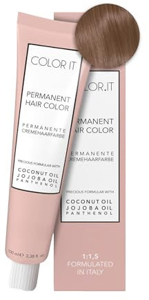 COLOR.IT by BM - Permanente Haarfarbe in Salonqualität, 100ml (7.31 Mittelblond Gold Asch, 1er Pack)