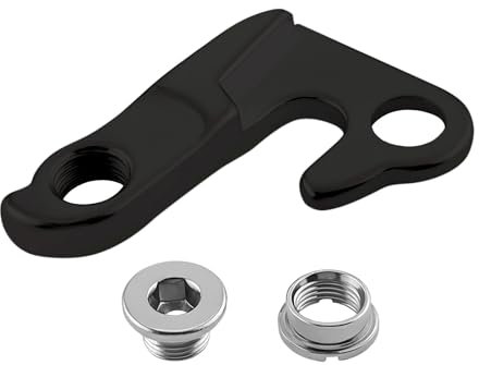 The Lord of the Tools 1x MTB Bicycle Rear Gear Mech Derailleur Hook Hanger RE9GA Tailhook Dropout Frame Adapter Compatible with Giant Bikes Anthem Compatible with XTC (Black)