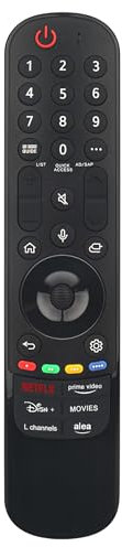 MR24GA AKB76045005 Replace Magic Remote fit for LG TV 2024 OLED G4 C4 B4 QNED 99T 90T 85T 80T UT80 UT75 Series 50QNED85TUA 55QNED85TUA 65QNED85TUA 75QNED85TUA 86QNED85TUA 43UT8000AUA 50UT8000AUA