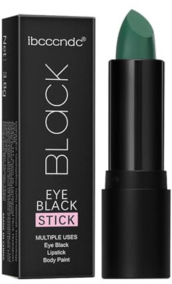 Barra de pintura para la cara negra - Colores de la barra de pintura para el cuerpo y la cara de los ojos | Pintura facial fácil de colorear para Halloween | Barra de pintura corporal para ojos negros