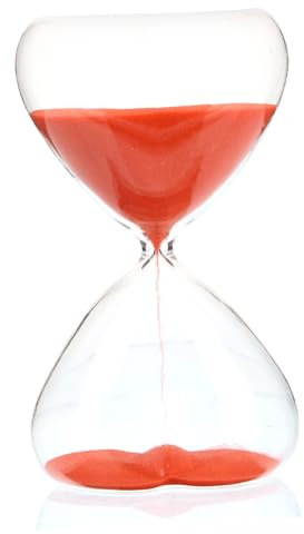 ABOOFAN Dekorative Sanduhr Herzform Großes Design Aus Hochwertigem Glas Praktischer Tischzeitgeber Für Zuhause Und Büro Wiederverwendbar Und Leicht Zu Transportieren