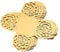 50Pcs Chocolate Truffle Wrappers Paper, Rose Candy Cups Flower Cupcakes Muffin Case, Mini Hollow Gold Foil Chocolate Paper(Gold)