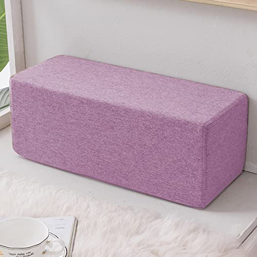 Langes Bettsofa Armlehnenkissen mit Armstütze für dicke, rechteckige Lücken, waschbar, lila, 20 x 20 x 90 cm