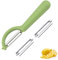 P-Schäler für Tupper mit 2 Ersatzklingen,Sparschäler für Gemüse,Universell Kartoffelschäler,Einsetzbar,Spülmaschinenfest,Müheloses Schälen,Zubereiten Kompatibel,mit Tupperware Küchengeräten (Grün)