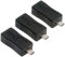 cablecc 3pccs Mini 8P a USB-C Micro Mini USB hembra Adaptador de datos de alimentación para cámara
