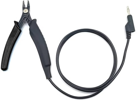 Auyuve Grounded Plier, Precise Control Unleash Unrivaled Precision for Fine Chain Welding, 3ft Cable Secure Connection, Ideal for Permanent Jewelry Fine Chain Welding, Black
