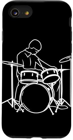 Batterie Sketch Music Band Coque pour iPhone SE (2020) / 7 / 8