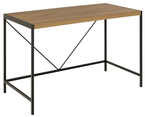 Bahamas Schreibtisch - 120x60x75 cm - Eiche Dekor/schwarz