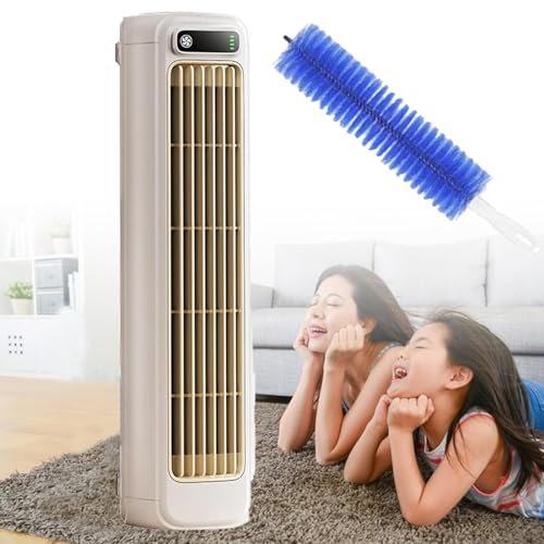 GXHNB Ace Enfriador, Ac Aire Acondicionado, Hanging or Standing Mini Quiet Conditioner Cooling Tower Fan for Home with 3 Speeds (Beige)