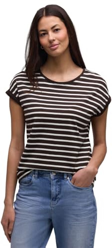 Damen Dropped Shoulder Shirt mit Streifen