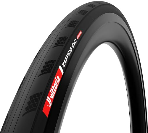 Vittoria Zaffiro EVO Faltbarer Reifen für Rennrad – Graphene Training & Endurance – langlebiger Draht Reifen für jedes Wetter, Schwarz