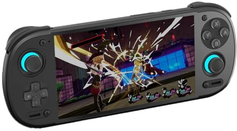 Retroid Pocket 6 Handheld Games Console - 5.5 Inch 120Hz 1080p AMOLED Screen, Snapdragon 8 Gen 2 Processor, 8GB RAM, 128GB Storage, Wi-Fi 7, 3D Hall Effect Joysticks Portable Android Gaming Player
