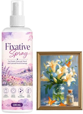 Spray Fixatif pour Art 100ml Séchage Rapide Protection UV