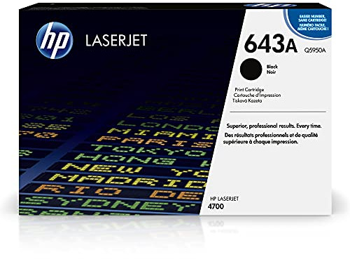 HP Q5950A 643A Original LaserJet Toner Cartridge, Black, Single Pack