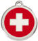 Hundemarke RedDingo Schweizer Kreuz L 40mm