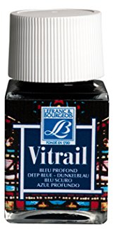 Lefranc Bourgeois Couleur Vitrail 50ml Bleu Profond