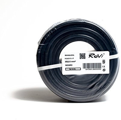 Cable H05VV-F Manguera 3x2,5mm 50m (Negro)