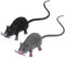 Amosfun 2pcs Realistic Mice Rat Toy Halloween Prank Props Creepy Halloween Tricks Pranks Props Toy Decor
