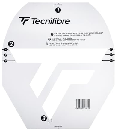 Tecnifibre Schablone mit Tennisschläger-Logo