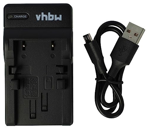 vhbw USB Ladegerät kompatibel mit Konica Minolta Digital Revio KD-420Z, KD-500Z, KD-510Z Kamera Camcorder/Akku - Ladeschale, Ladeanzeige, 4,2 V