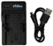 vhbw USB Ladegerät kompatibel mit Konica Minolta Digital Revio KD-420Z, KD-500Z, KD-510Z Kamera Camcorder/Akku - Ladeschale, Ladeanzeige, 4,2 V