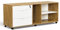 B&D home Rollcontainer MIKA | Aktenschrank mit Schubladen und Regalen abschließbar Schreibtischcontainer | Landhaus skandinavisch Design | Wildeiche-Weiß, 150 cm breit, 12201-150-WEIS