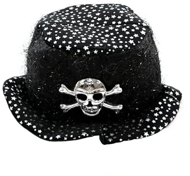 F.I.G. Halloween - Glitzer Hut mit Totenkopf