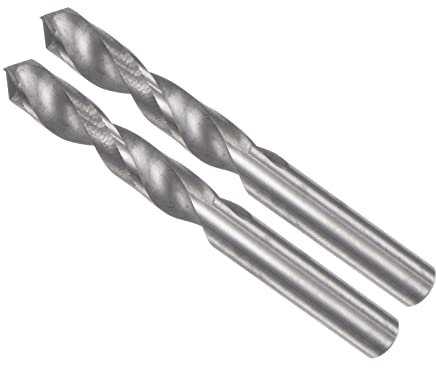 CoCud Solid Carbide Drill Bits, 4.1mm Diameter, YG6 (C2/K20) Tungsten Carbide Straight Shank Twist Drill Bits - (Applications: for Stainless Steel Alloy), 2-Pieces