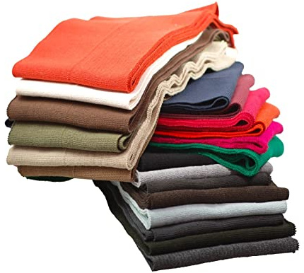 Rib Knit Cuff & Waistb& Stretch Fabric Ribbing,Trimming Welts. Revamp or Accessorize Any Bomber Jackets,Hoddies,Joggers & Apparel. Cut and Sew to Fit Any Size & Shape [Wine, 2Pcs]