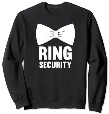 Ring Security Ringträger Jungen Damen Feier Hochzeit Sweatshirt