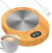 Lesunbak Chauffe-Tasse à café | Chauffe-Tasse électrique à température constante, Chauffe-Tasse USB pour Boissons Chaudes, Chauffe-Tasse à thé en Grain de Bois pour thé, Eau, Lait, café, Cacao Chaud
