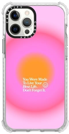 CASETiFY Ultra Impact Schutzhülle für iPhone 12 Pro Max, 3 m Fallschutz, hergestellt für Ihr bestes Leben, klarer Frost
