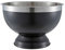 Buckingham Premium Wine Cooler Large Punch Bowl Stainless Steel Champagne Ice Bucket Durable Rolled Edge Professional Grade Party Drinks Holder 17.5 litres 40 cm (Black Finish)