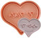 Tagliabiscotti.it - Cookies Cutter Tagliabiscotti a cuore con scritta  E' Nata  - Nascita/Battesimo - 8cm x 7cm