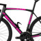Kit 15 Adesivi Stickers Bici Protezione Decal Universale Telaio Bicicletta MTB Mountain Bike Corsa Ciclo Cross Fat Bike Downhill elettrica Frame Sport Bike cod.2401 (046 Rosa Fluo)