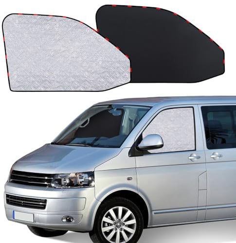 ZATOOTO Parasol Ventana Lateral Coche para VW T5 T6, Cortinas Coche Magnetico, Protector Solar Coche Interior para Viajes de Camping, Protección UV Protección contra el Calor