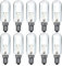 Lampwise 10x 40W Tubular Bulb (SES E14) - Ideal for Cooker Hoods (80x25mm)