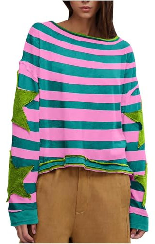 Pullover Teenager Mädchen Italienische Mode Yk2 Clothing Für Kleidung Anziehsachen Longpullover Damen Tunika Langarm Light Green, L