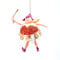 Christbaumschmuck Pummelelfe Figur Dicke Elfe Fee rot-weiß-Gold Weihnachten Baumschmuck Ornament Anhänger 15cm