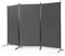 LIFEZEAL Faltbarer Paravent 3 teilig, Raumteiler Sichtschutz 260 x 183 cm, Trennwand Stellwand für Privatsphäre, Raumtrenner Privatschutz für Wohnzimmer, Büro, Schlafzimmer (Grau)