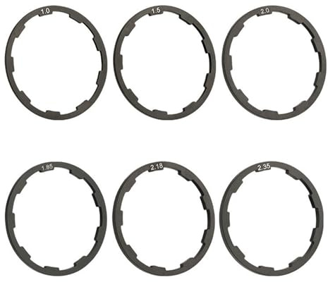 6 Stück Fahrrad-Tretlager-Dichtung, Ersatzlast, Fahrrad-Tretlager, Unterlegscheibe, Aluminiumlegierung, Schwungradnaben-Abstandshalter