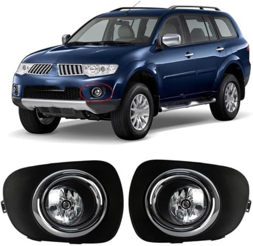 GOPC Helle Auto-Nebelscheinwerfer,kompatibel mit Mitsubishi Montero Pajero Sport 2010-14/L200 Triton 2013-2015, Auto-Nebelscheinwerfer-Baugruppen,3-1pair