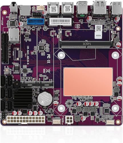 N150 - Placa base industrial NAS de 4 núcleos, 4 hilos, procesador de baja potencia, 2 x 2,5 G i226, ranura M.2, 6 SATA, 2 M.2 NVMe 2280, 1 PCIe 3.0 x 4, 1 ranura TF, pantalla dual 4K, 6 USB